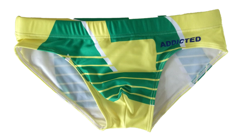 男士三角泳裤时尚低腰性感泳裤男温泉沙滩型男涤纶泳衣个性骚气黄色