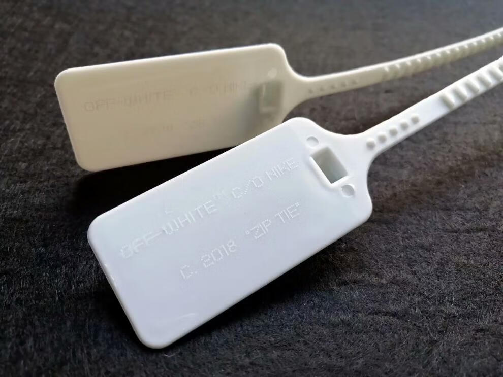 0橙色防盗扣吊牌off white联名橘色球鞋防掉包扣dunk 红色2018版1对