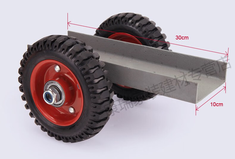 大理石材搬運車 推板車重型角鋼槽鋼手推實心橡膠萬向輪推車工具 8