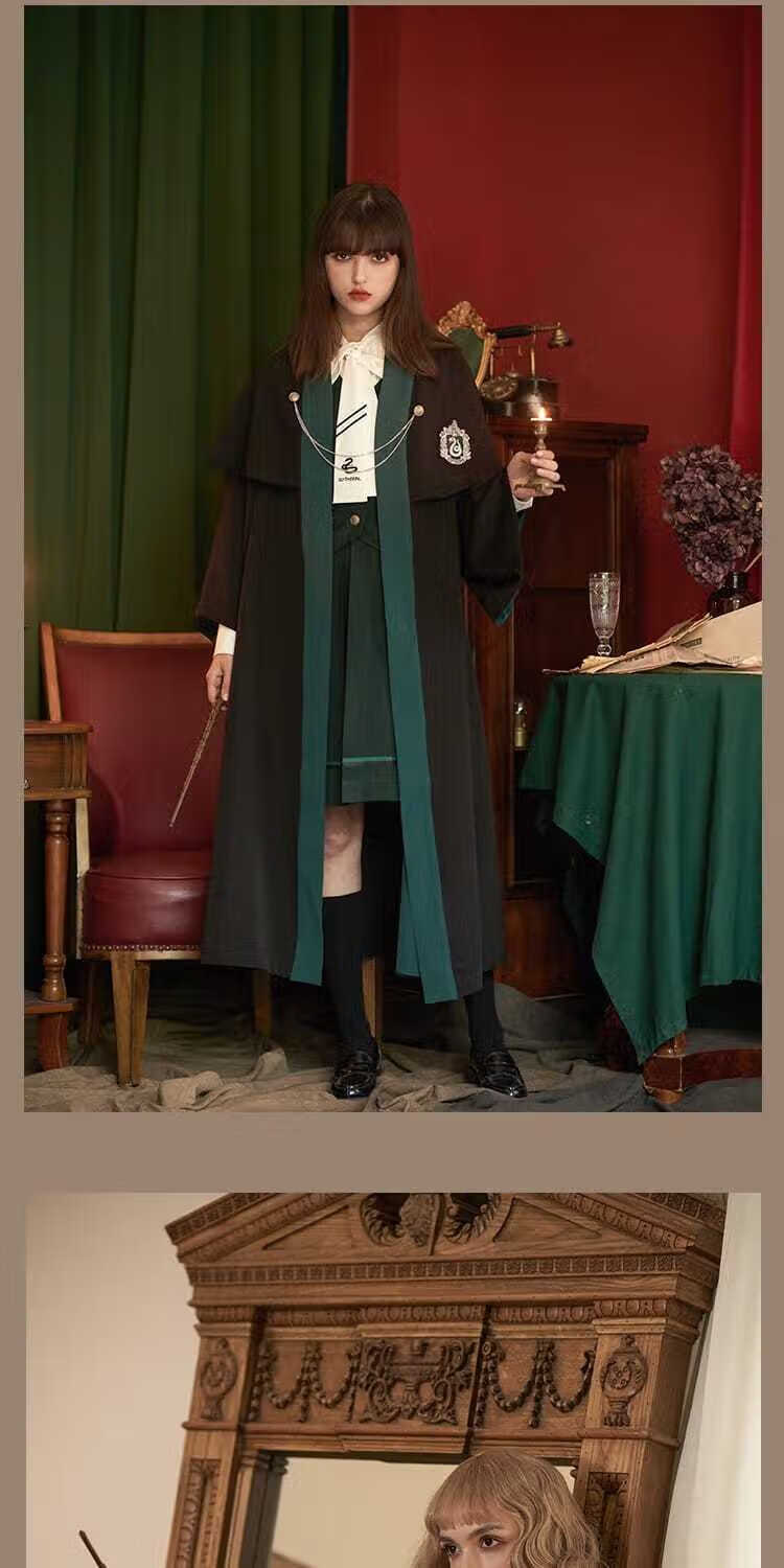 波特哈利波特联名款哈利波特英伦jk制服斗篷古装古风汉服女动漫服装