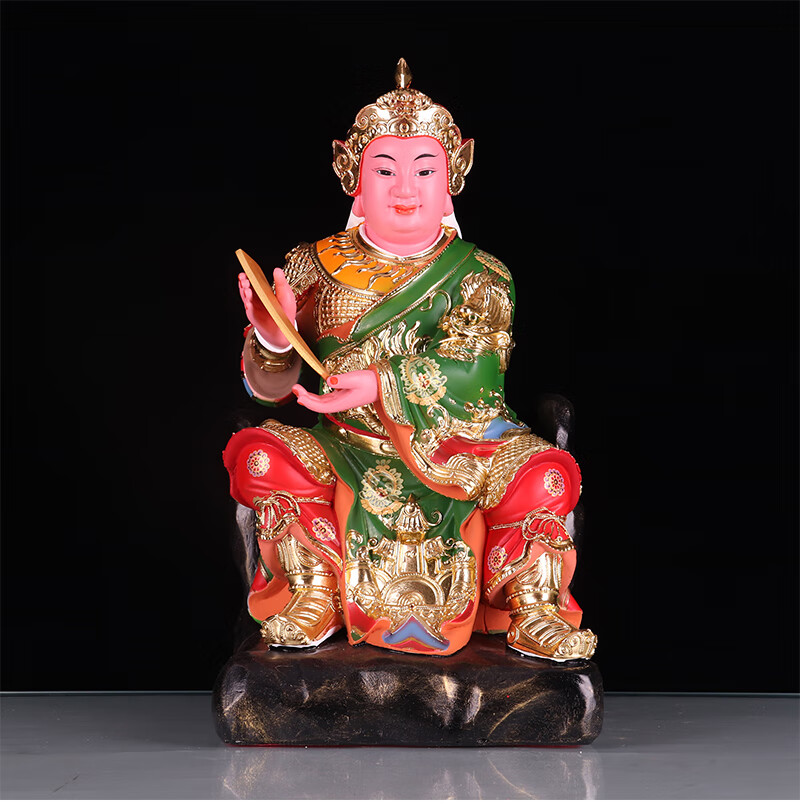 五路财神爷佛像利市仙官东南西北中路财神武财神赵公明神像摆件 16寸