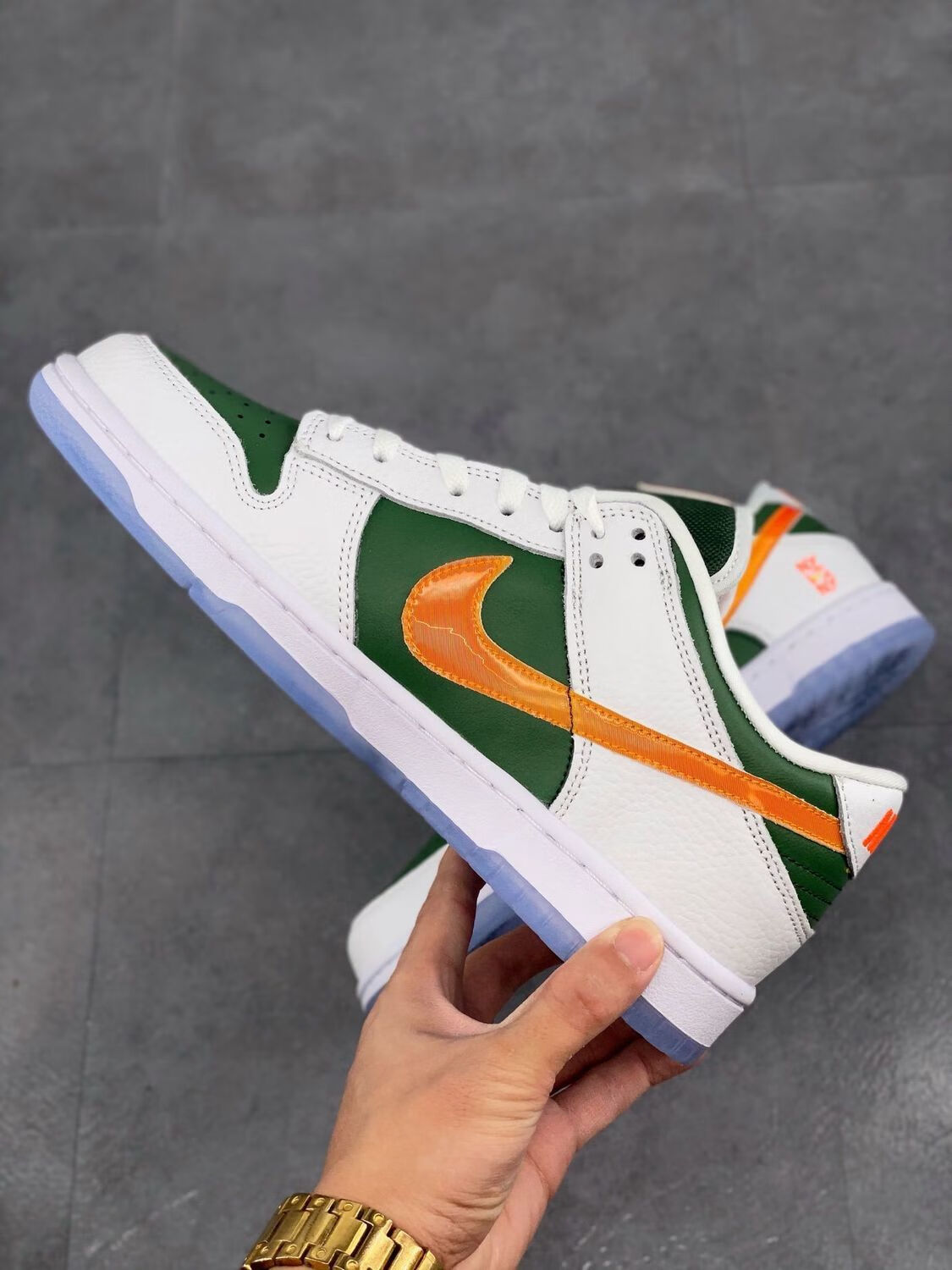 【耐克nike】aj男女款duklowsb白绿橙士百搭休闲运动缓震气垫