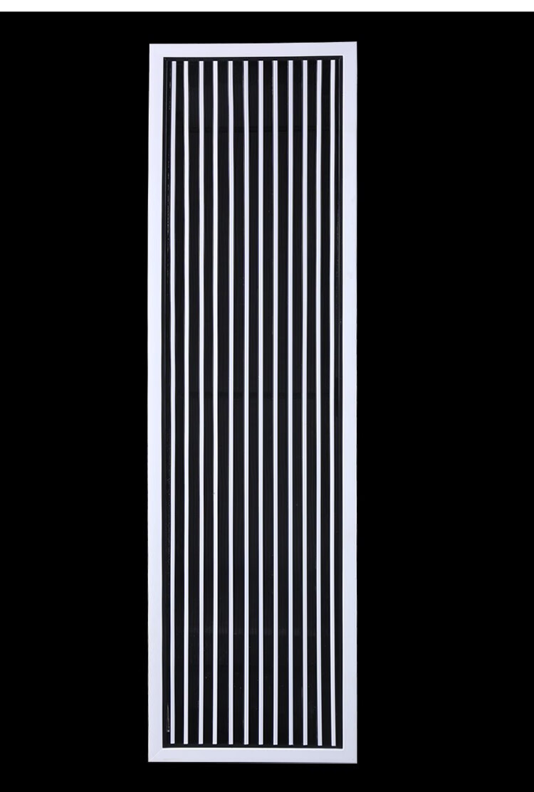 中央空调出风口格栅百叶黑白双色线型风口可定制加长检修口通风口出