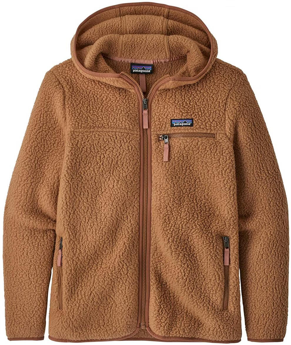 巴塔哥尼亚retropilehoody抓绒衣女连帽保暖22806plcn鹈鹕色l