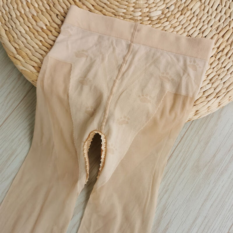 格拉斯薇性感丝袜开档薄肉色开档免脱猫爪袜女加大码夏季丝开裆丝袜任