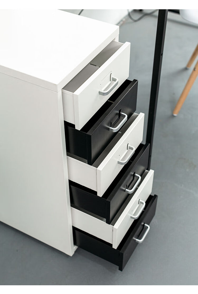 移动抽屉式家用收纳柜斗柜储物柜活动柜铁皮文件柜多层收纳床头柜红色