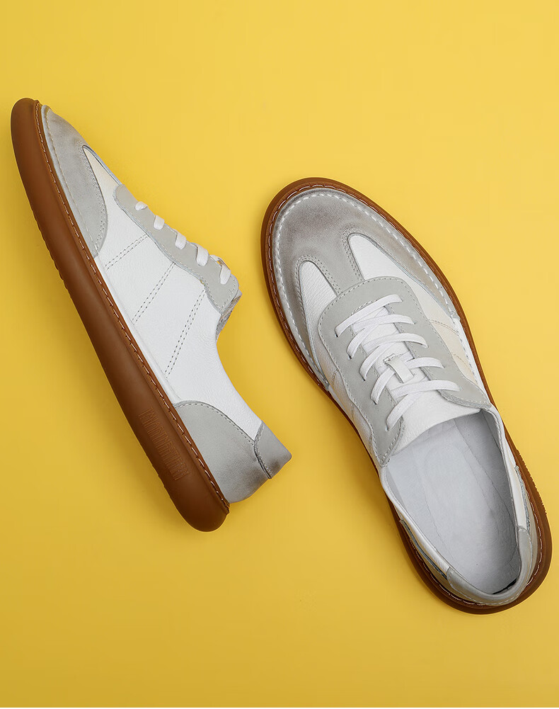 牛筋底男鞋2020秋冬季新款男士休闲鞋男皮鞋牛皮板鞋子潮男低帮鞋黑色