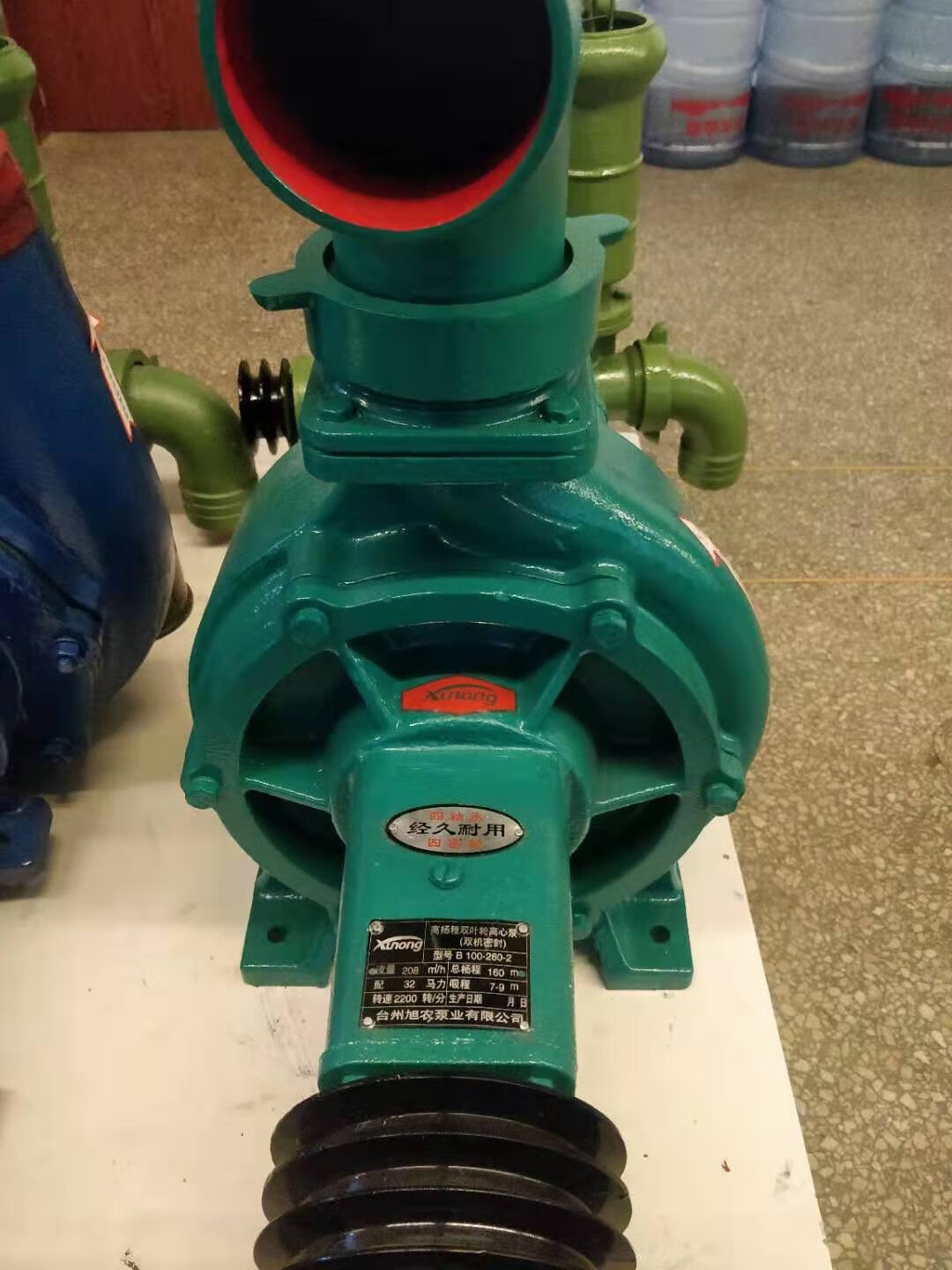 高压力高扬程大流量双叶轮离心泵抽水泵农田灌溉柴油机拖泵6寸6号b150