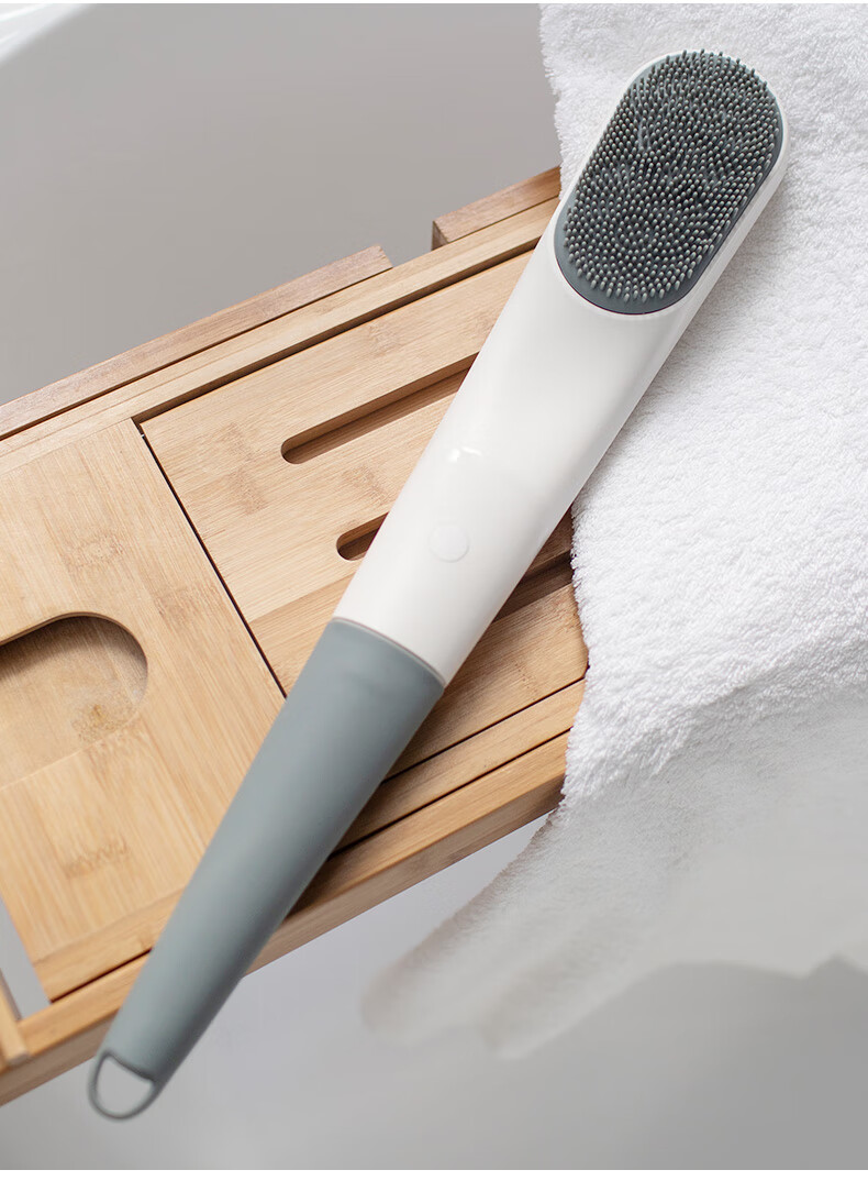 电动按摩搓澡懒人搓背洗澡搓灰刷子神器全自动后背搓泥沐浴刷 长柄