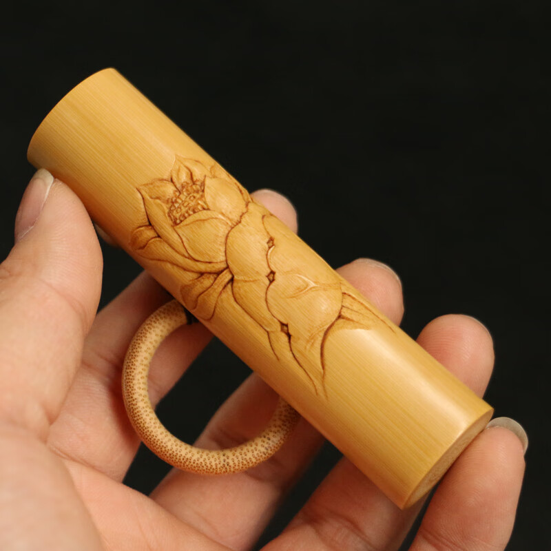 毕业季送老师的礼物名家书文纯手工雕刻实心竹手把件竹雕老玉竹把玩