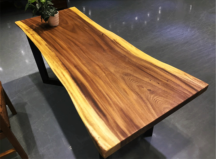 南美木大板茶桌实木原木桌办公茶台板乌金环氧树脂现代 脂现代简约