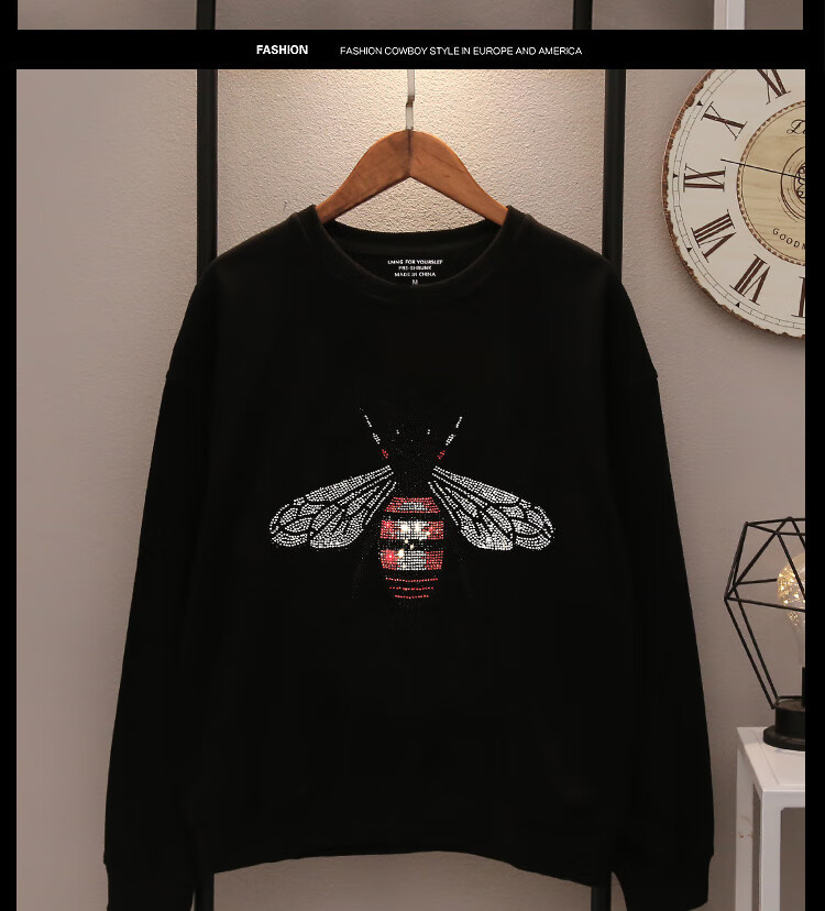 黑色 【卫衣小蜜蜂】 l码【体重125-140斤】【图片 价格 品牌 报价】