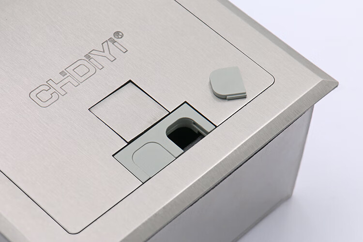 180度不锈钢隐形地插座电话电脑网线网络五孔强电弱电地板地插座