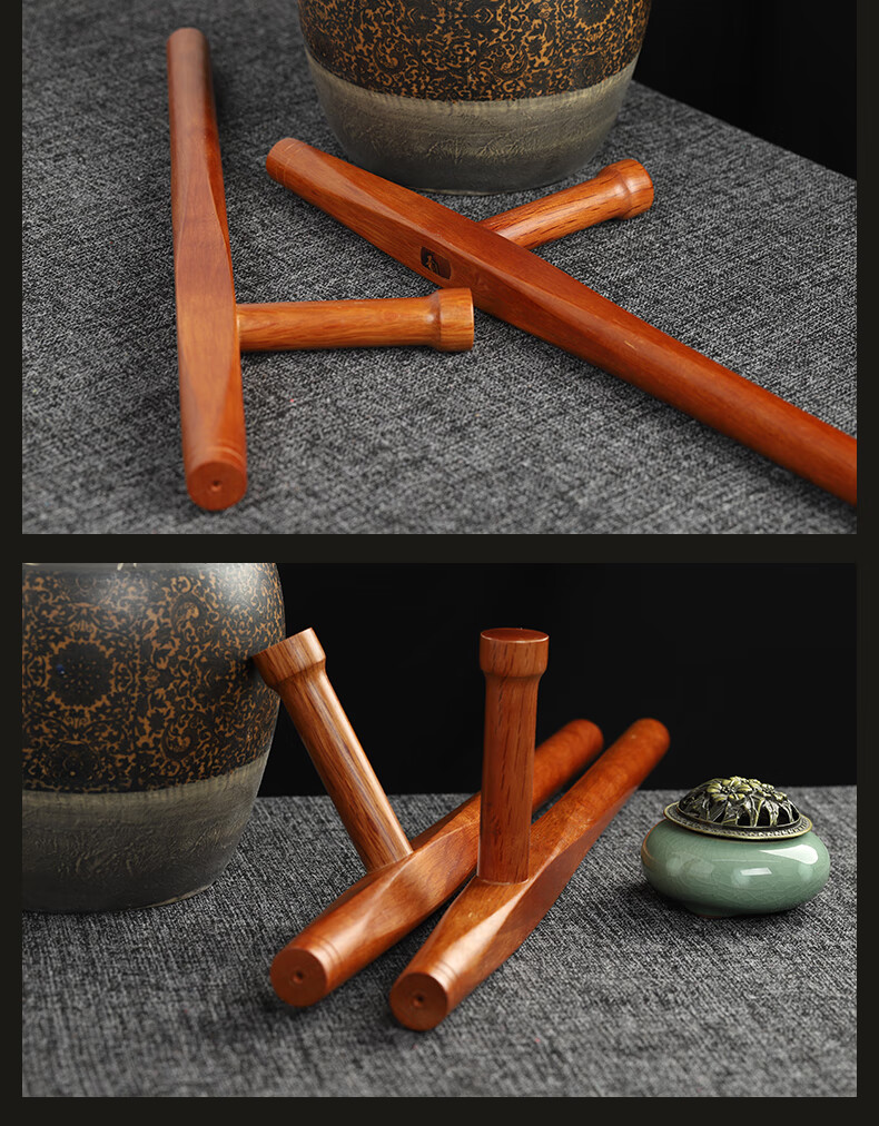 恋拓(liantuo) 青冈木武术双拐 浮萍拐t型拐子丁字棍 东方棍 送背袋