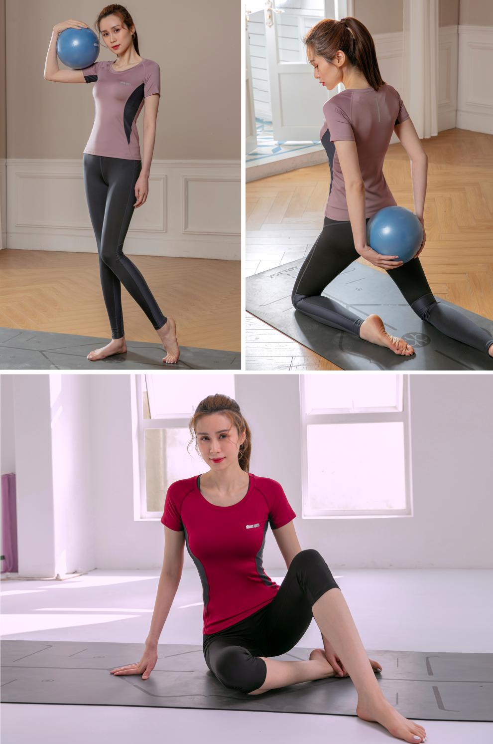 斯泊恩夏天瑜伽服运动套装女时尚气质健身初学者速干跑步大码胖mm