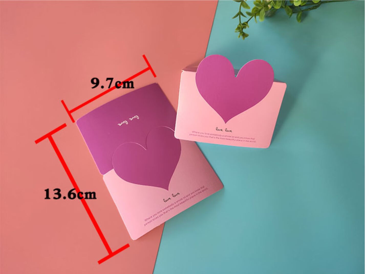 卡片寄语母节生日快乐贺卡祝福迷你爱心形小卡片纸手写高级心意儿童小