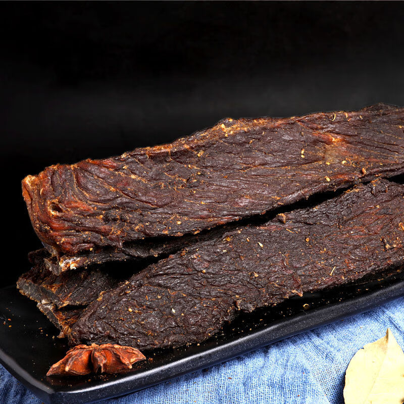 阿佳风干牦牛肉干500g西藏手撕牛肉干特产香辣五香味毛牛肉干五香味