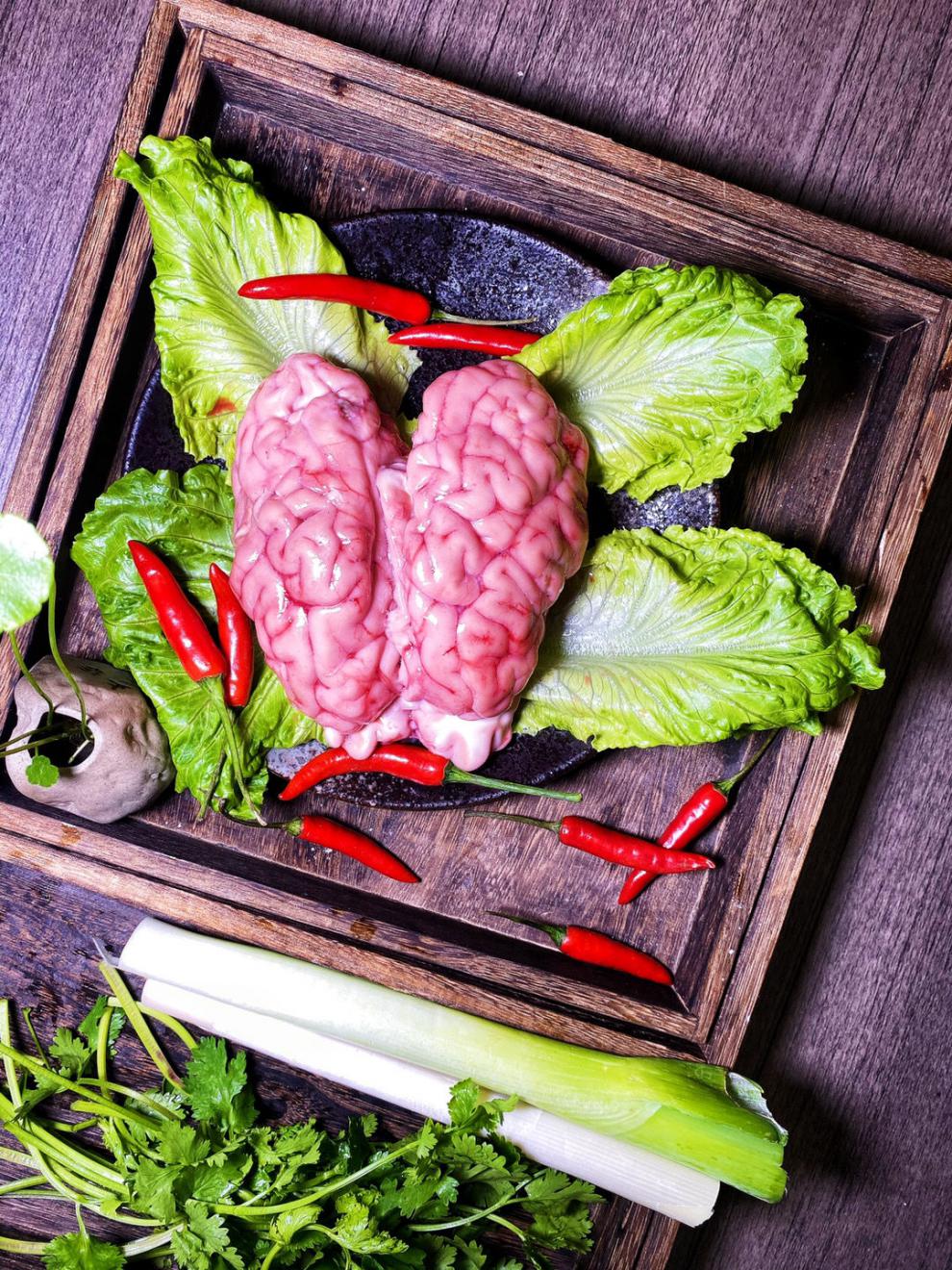 牛脑 新鲜黄牛脑子 1个3个5个 牛脑花 脑子 火锅