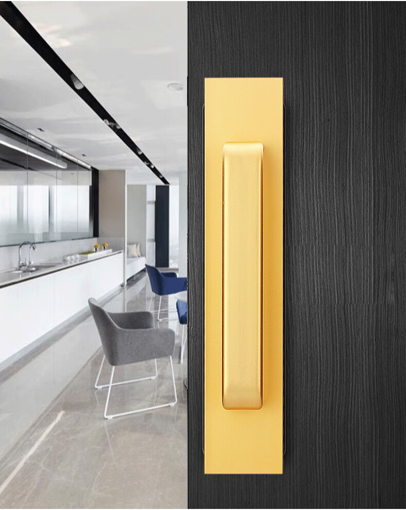 移门拉手把玻璃免打孔铝合金卫生间门把手手柄推拉门窗户木门柜门升级