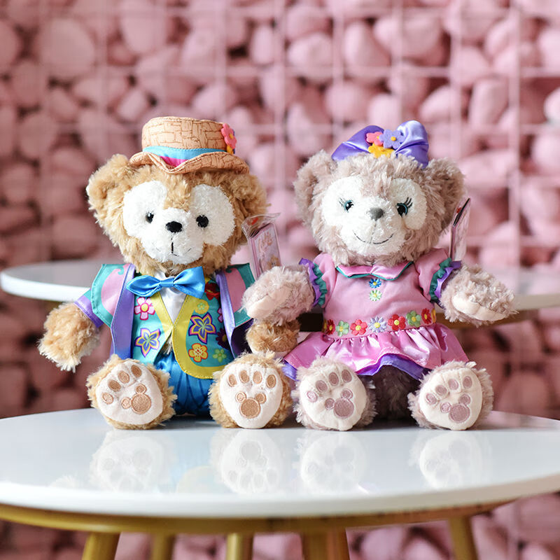 女孩生日礼物日本东京duffy毛绒玩具达菲熊公仔布娃娃35周年鼓号队