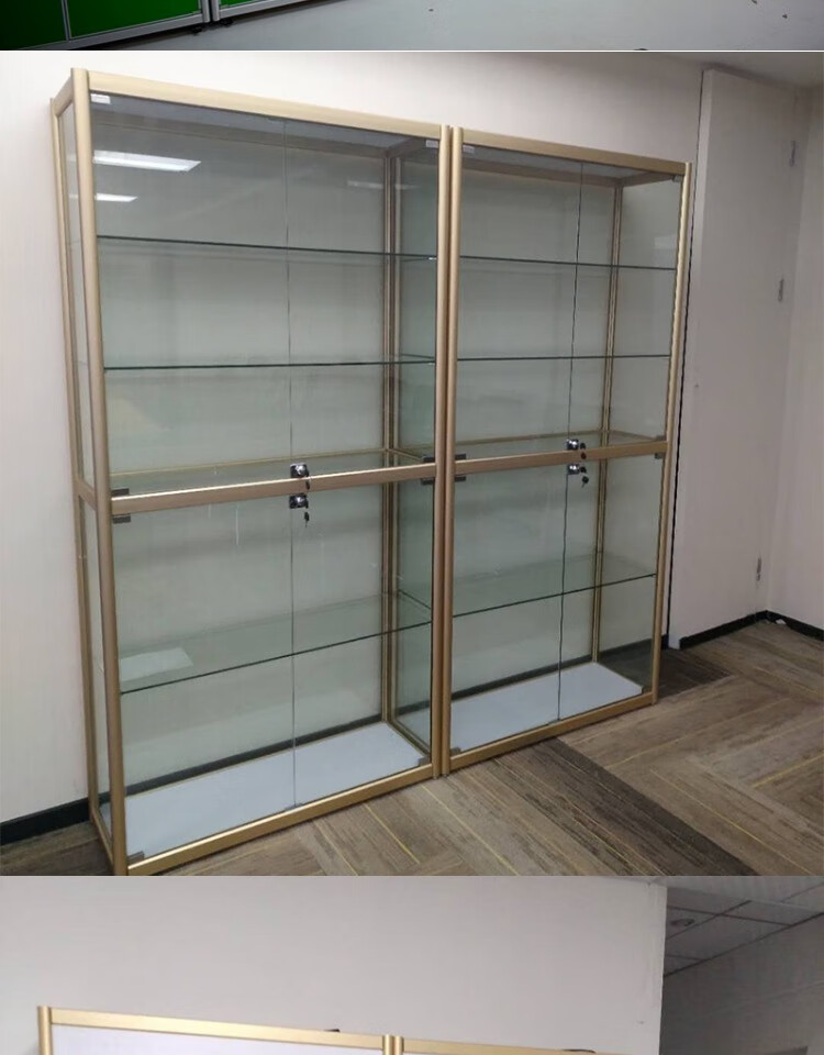 墙柜展示柜样品展厅展会家用透明玻璃办公室样品展架定做 50*50*180方