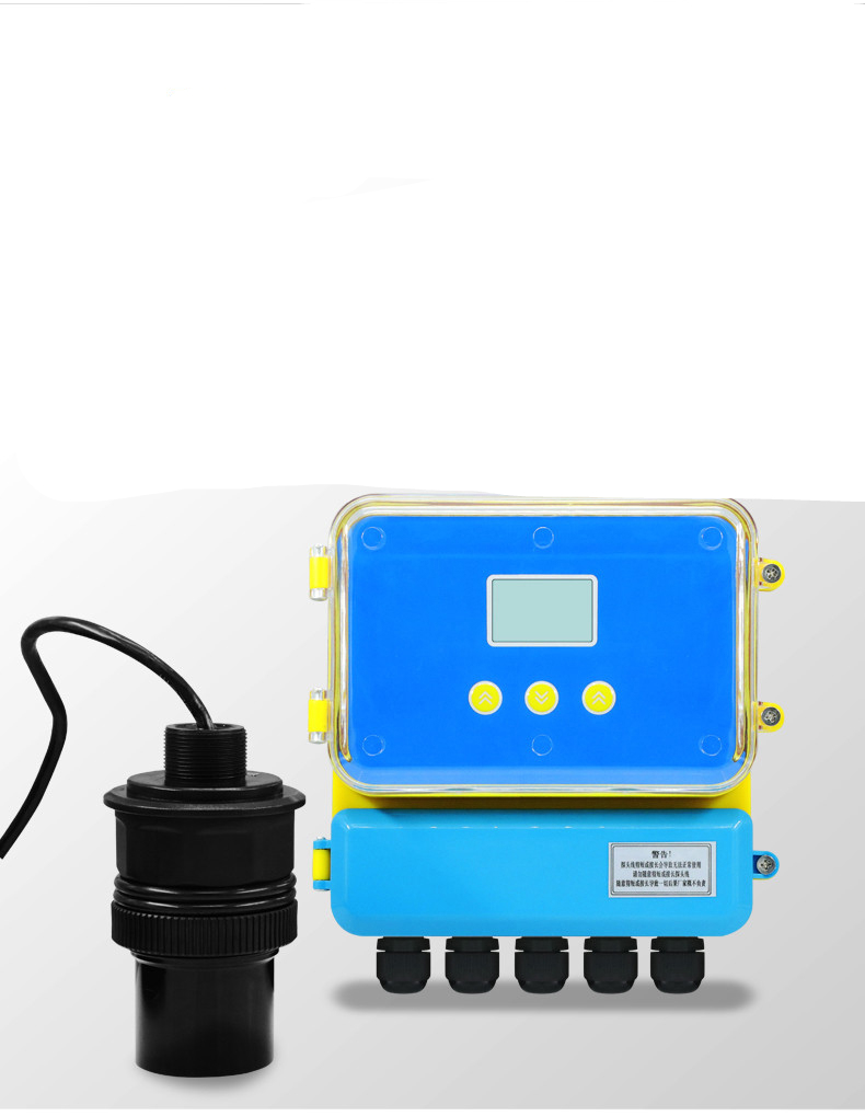 定制分体式超声波液位计传感器探头4-20ma一体式物料位水位开关控制器