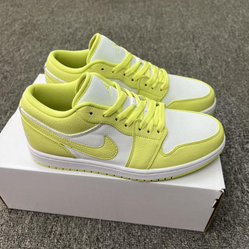 运动鞋air jordan 1休闲运动篮球鞋low"limelight"荧光黄 aj1 低帮