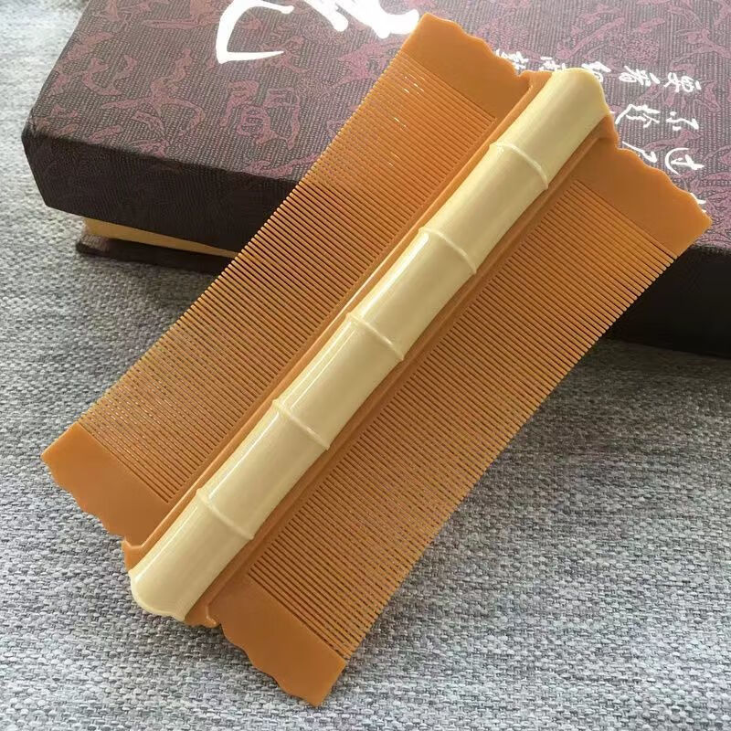 梳头篦子男女儿童梳子木超密跳蚤除头虱子加密齿蓖子刮头除虱子头屑篦