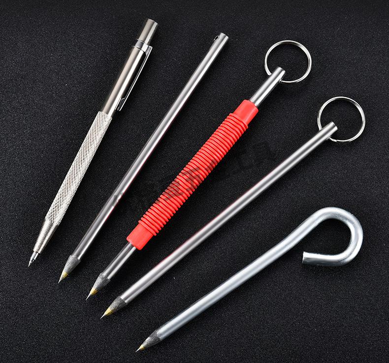 瓷砖划线笔金属划针钳工钨钢合金尖头画针超硬记号笔尖头划刀工具直线