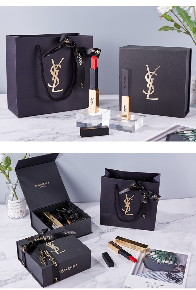 【情人节礼物】ysl圣罗兰套装小金条口红21/1966哑光23小黑条302粉条