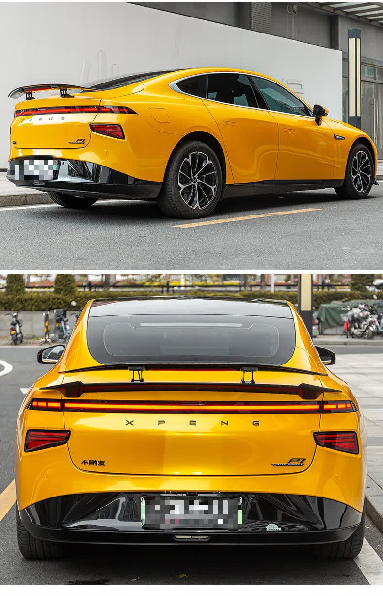 适用于小鹏p7尾翼免打孔适用于小鹏p7尾翼改装mc款压尾翼定风翼小鹏p7