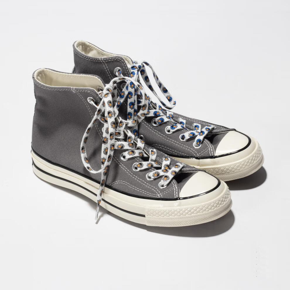 适配匡威1970s鞋带kaws 可爱卡通创意 af1花色图案鞋带 灰色kaws a17