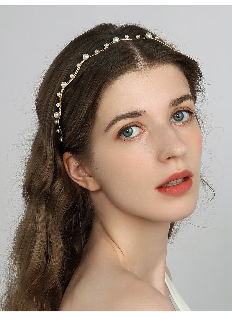 戴拉超仙气质淡水珍珠发箍女森系发饰复古法式头箍发卡2022年春夏新款