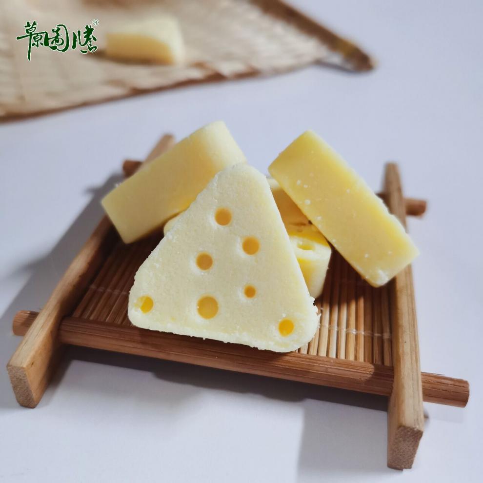 内蒙古奶酪图腾牧场鲜牛奶芝士酪果粒软酪500g营养即食零食三种口味