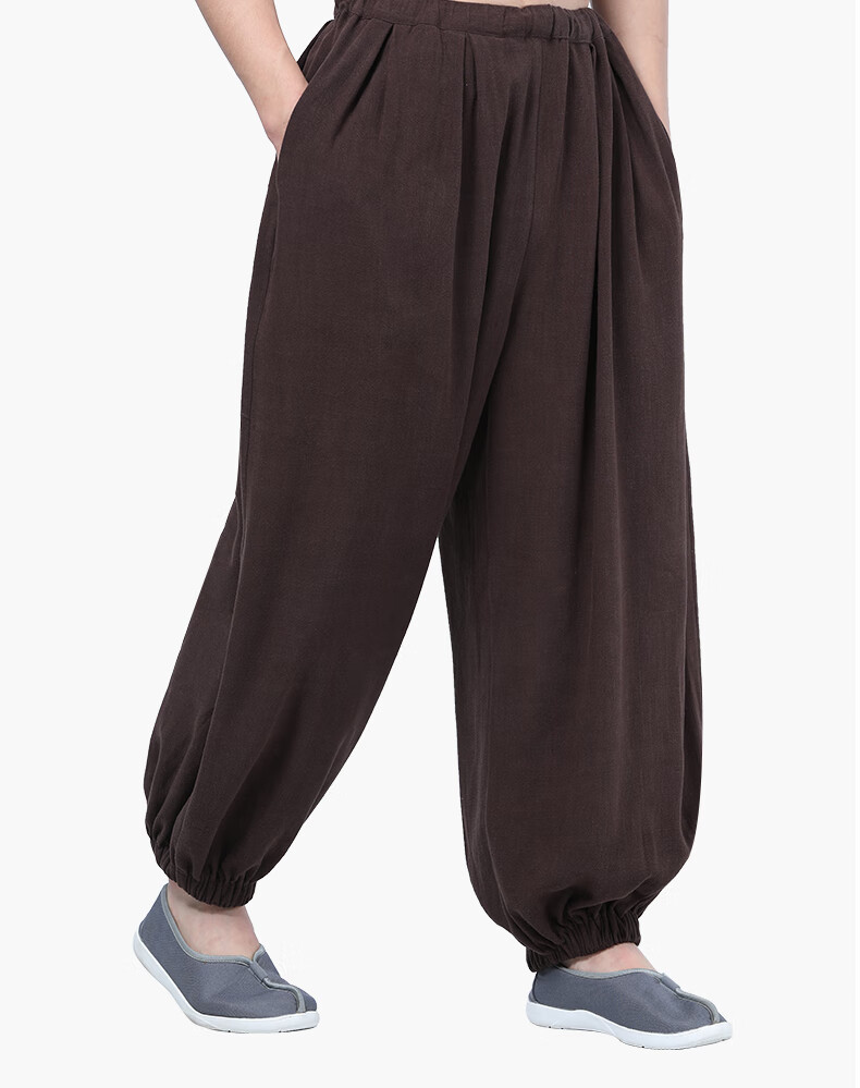 念经念佛寺庙的修行服冬季打坐穿的加绒僧裤缩脚裤