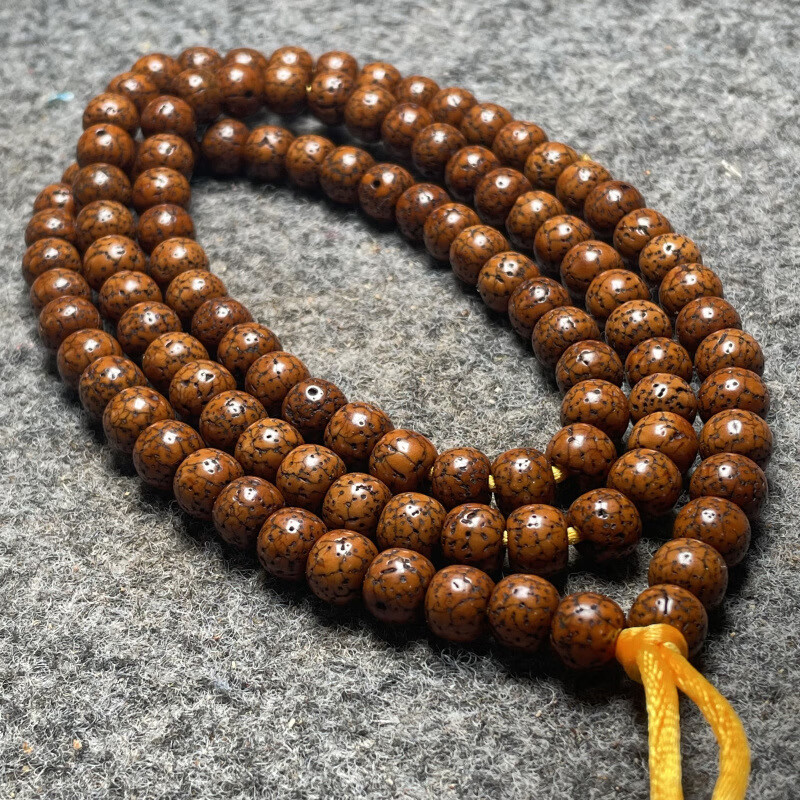 高端品质原生态开片大星月菩提手串女108颗配饰把件男正月金色老料车