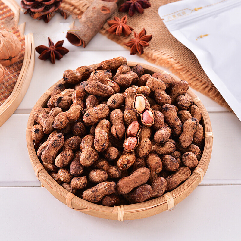 怪嗑小食候水煮山核桃味焦糖味小花生2斤散装带壳炒货零食 怪口焦糖味