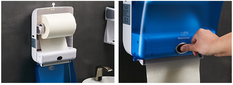 【现货速发】擦手纸盒电动 厕所自动出纸机智能纸巾分配器电动抽纸架