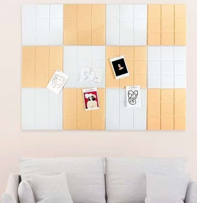 迎新必备毛毡墙贴创色留言板ins照片墙墙面装饰软木公告栏靓派桃红30