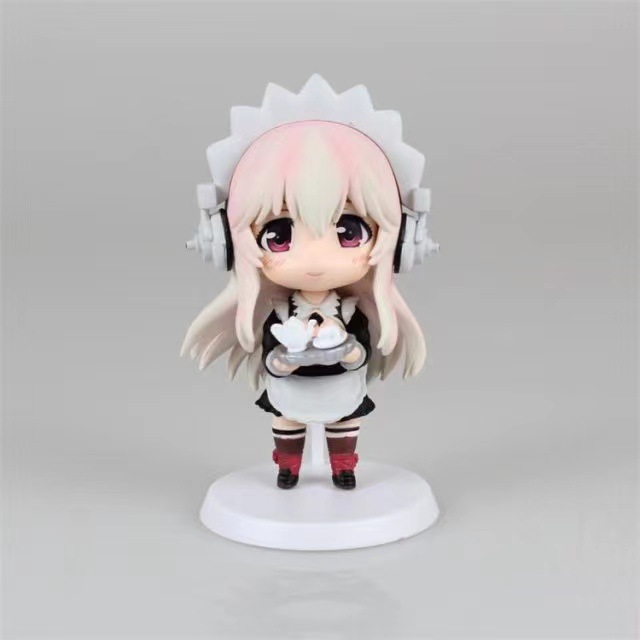 索尼子q版动漫模型萌女仆服泳衣创意摆件