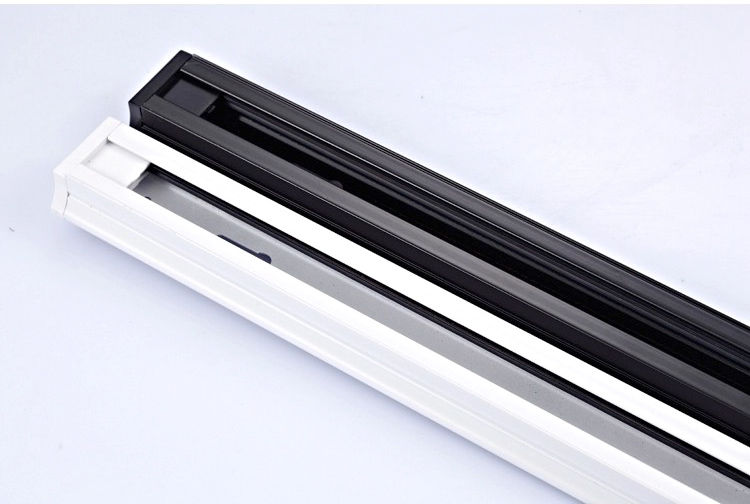 1米轨道铝槽轨道cob轨道灯led导轨灯卡槽天花固定槽展厅天花路轨二线