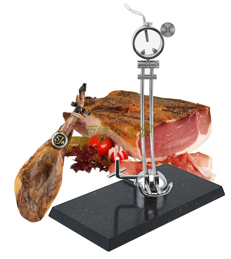 西班牙火腿架 西班牙5j款全不锈钢304加大理石底板火腿架可调高低可36
