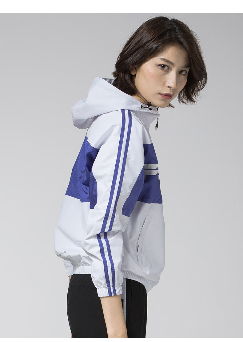 商场同款赛琪saiqi2021秋季新款风衣运动服女拉链夹克连帽外套金黄色