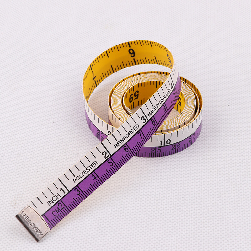 英寸皮尺15米裁缝裁剪软尺子三围身高测量衣服公英制卷尺随机发色150
