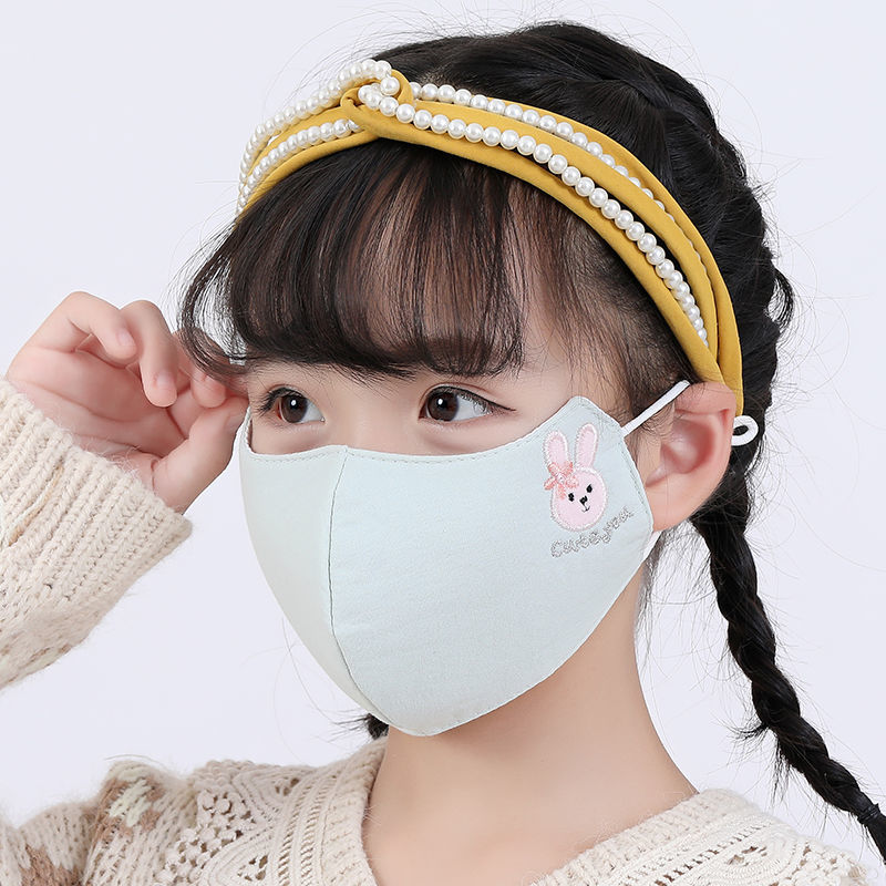 小学生口罩女9-13岁棉儿童口罩秋冬季宝宝小学生女童保暖男孩3-8-10岁