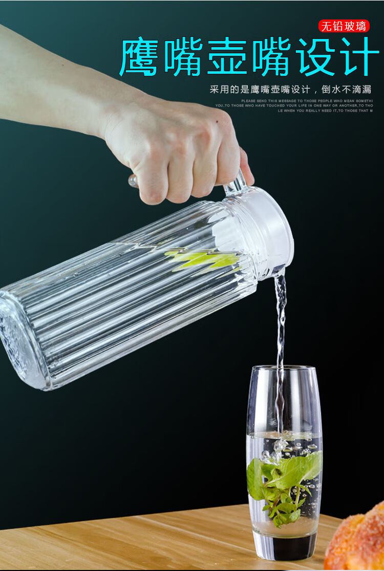 加厚红酒醒酒器玻璃小扎壶带柄白酒分酒壶洋酒分酒器鸭嘴壶500ml高白