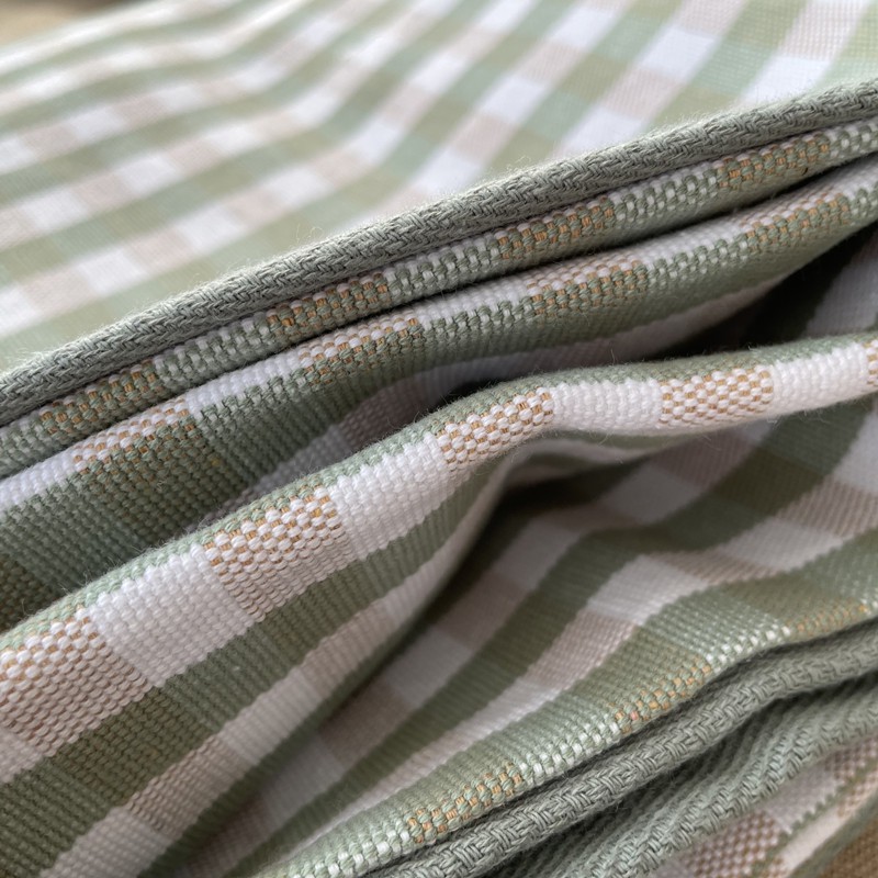 棉麻床单不皱老粗布床单单件防滑冬季加厚棉麻亚麻花睡神简约大粉格特