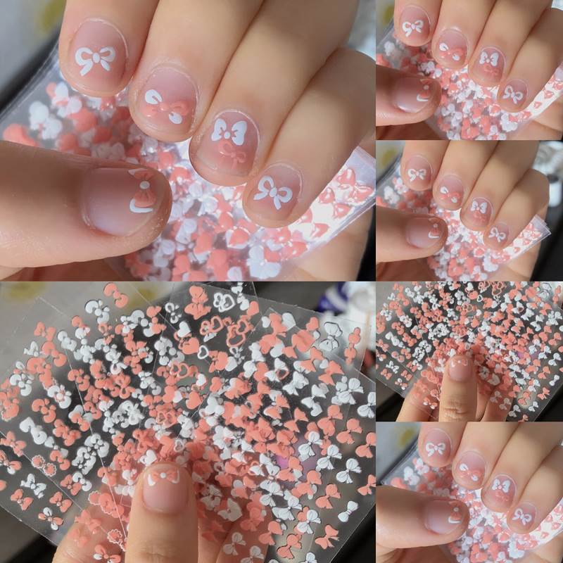 美甲贴小孩指甲贴公主女孩儿童宝宝指甲贴画防水无味手指贴画 彩虹