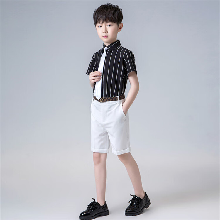 男童男童主持人小礼服钢琴服装儿童表演西装套装男孩演讲比赛演出服夏