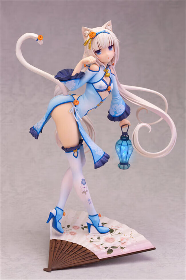 万代(bandai)猫娘乐园女仆巧克力与香子兰猫合集香草站姿泳衣水着摆件